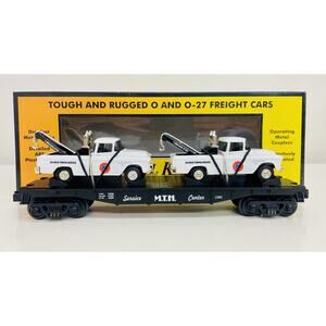 MTH Union 76 Flat Car w/ Ertl Tow Trucks 30-7640 New